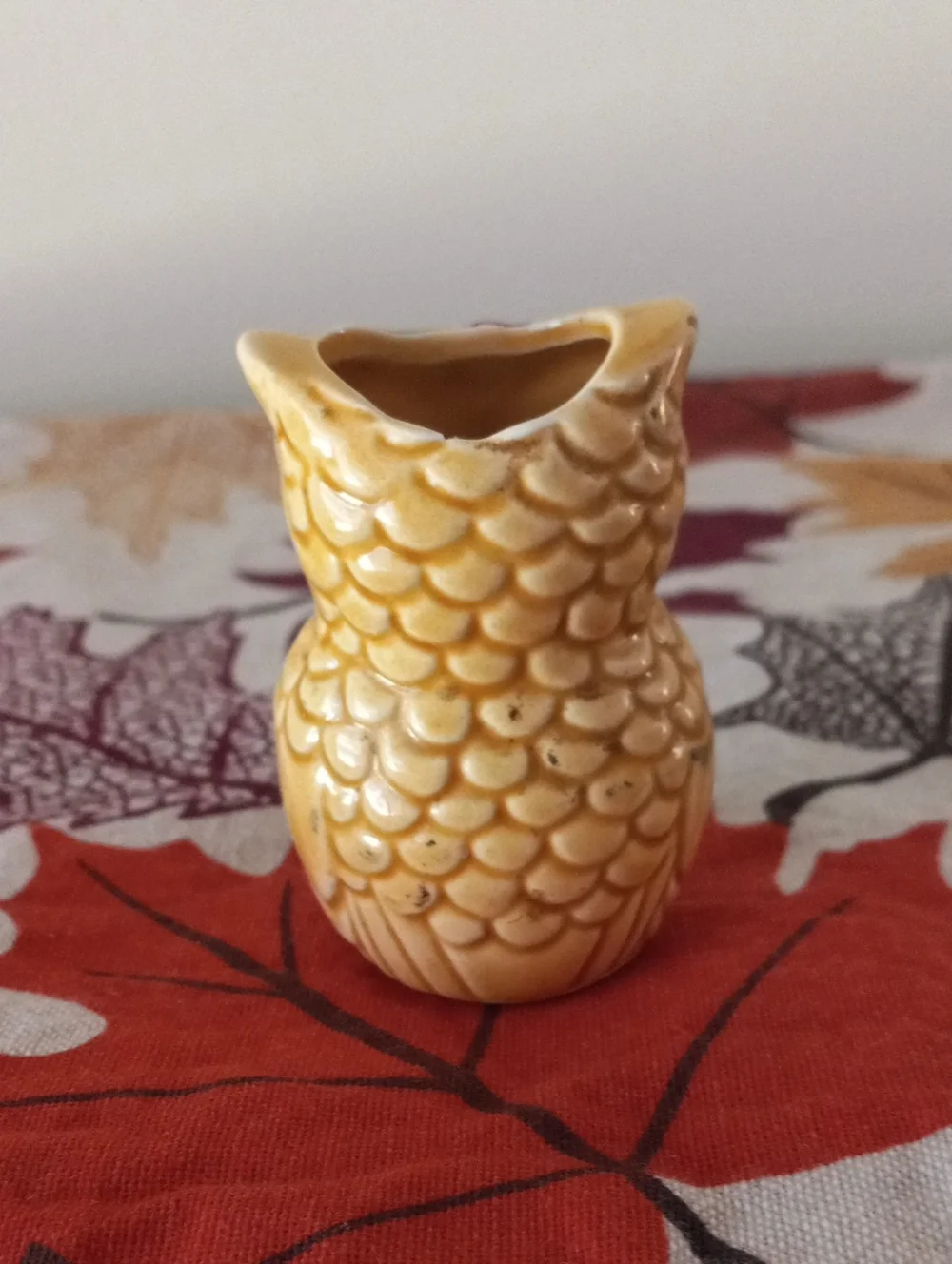 Vintage Atlantic City Ceramic Owl Souvenir Figurine Japan